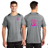 KRA23/Sport Tek Heather Colorblock Contender Tee/ST361/