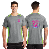 KRA23/Sport Tek Heather Colorblock Contender Tee/ST361/