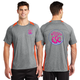 KRA23/Sport Tek Heather Colorblock Contender Tee/ST361/