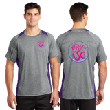 KRA23/Sport Tek Heather Colorblock Contender Tee/ST361/