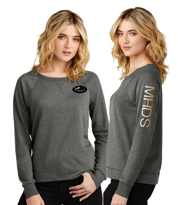 MHDS/Women Featherweight French Terry Long Sleeve Crewneck/DT672