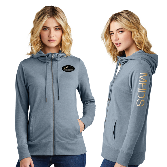 MHDS/Women Featherweight French Terry Full Zip Hoodie/DT673