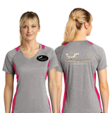 MHDS/Sport Tek Ladies Heather Colorblock Contender VNeck Tee/LST361/