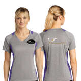 MHDS/Sport Tek Ladies Heather Colorblock Contender VNeck Tee/LST361/