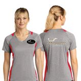 MHDS/Sport Tek Ladies Heather Colorblock Contender VNeck Tee/LST361/