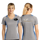 MHDS/Sport Tek Ladies Heather Colorblock Contender VNeck Tee/LST361/