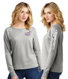 MSCK9/Women Featherweight French Terry Long Sleeve Crewneck/DT672
