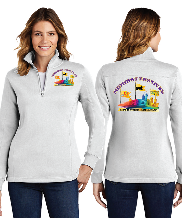 MWF23/Ladies 9oz Quarter Zip Sweatshirt/LST253/