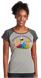 MWF23/Ladies Heather On Heather Contender Scoop Neck Tee/LST362/