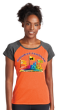 MWF23/Ladies Heather On Heather Contender Scoop Neck Tee/LST362/