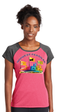 MWF23/Ladies Heather On Heather Contender Scoop Neck Tee/LST362/