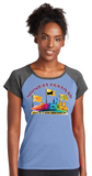 MWF23/Ladies Heather On Heather Contender Scoop Neck Tee/LST362/
