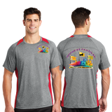 MWF23/Sport Tek Heather Colorblock Contender Tee/ST361/