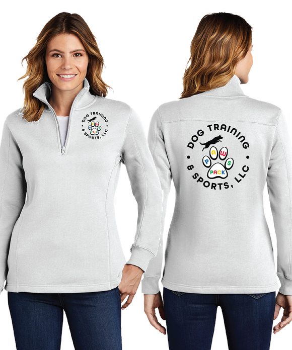 PAWSPACK/Ladies 9oz Quarter Zip Sweatshirt/LST253/