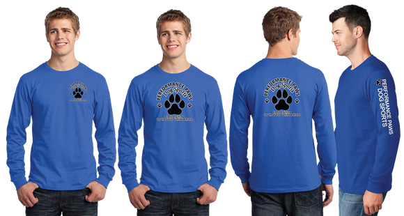 PERFPAWS/Port and Co Long Sleeve Core Cotton Tee/PC54LS