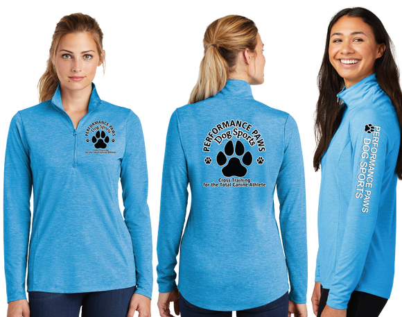 PERFPAWS/TriBlend Wicking Lightweight Quarter Zip Pullover/LST407
