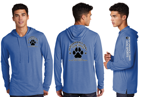PERFPAWS/UniSex Sport Tek TriBlend Wicking Long Sleeve Hoodie /ST406