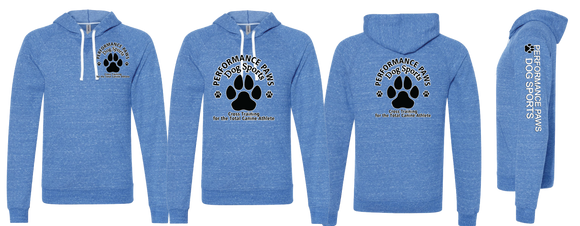 PERFPAWS/JERZEES Snow Heather French Terry Raglan Hooded Sweatshirt/90MR