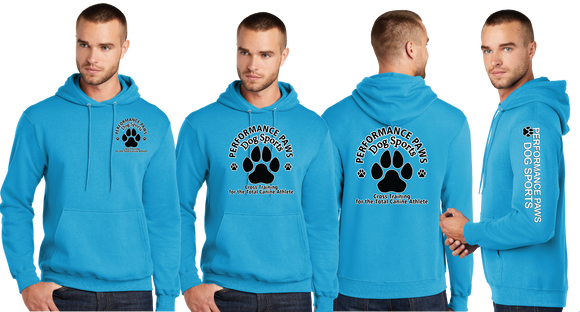 PERFPAWS/Port and Company Core Fleece Pullover Hooded Sweatshirt/PC78H