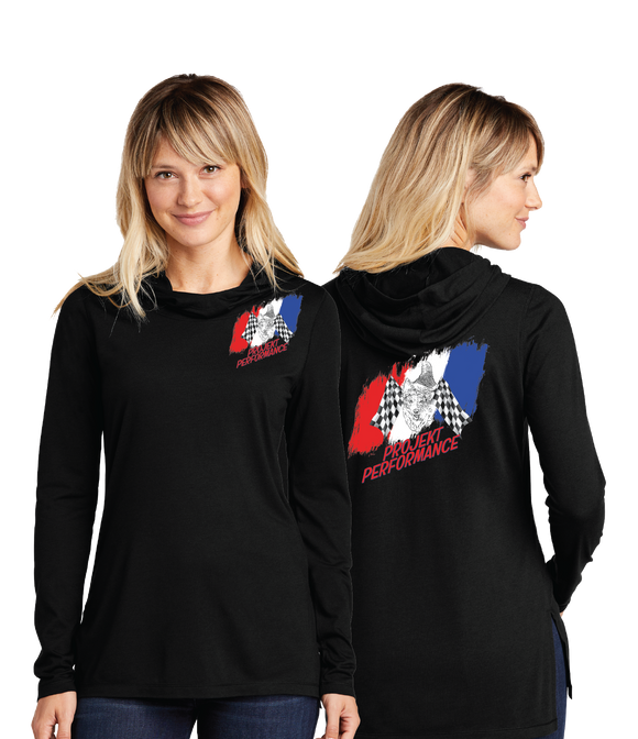 PROJ/Sport Tek Women TriBlend Wicking Long Sleeve Hoodie/LST406/