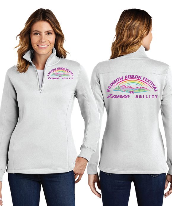 RIBB/Ladies 9oz Quarter Zip Sweatshirt/LST253/
