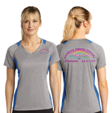 RIBB/Sport Tek Ladies Heather Colorblock Contender VNeck Tee/LST361/