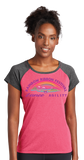 RIBB/Ladies Heather On Heather Contender Scoop Neck Tee/LST362/