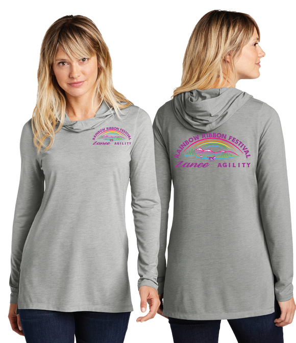 RIBB/Sport Tek Women TriBlend Wicking Long Sleeve Hoodie/LST406/