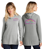 RIBB/Sport Tek Women TriBlend Wicking Long Sleeve Hoodie/LST406/