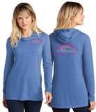 RIBB/Sport Tek Women TriBlend Wicking Long Sleeve Hoodie/LST406/