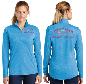 RIBB/TriBlend Wicking Lightweight Quarter Zip Pullover/LST407/
