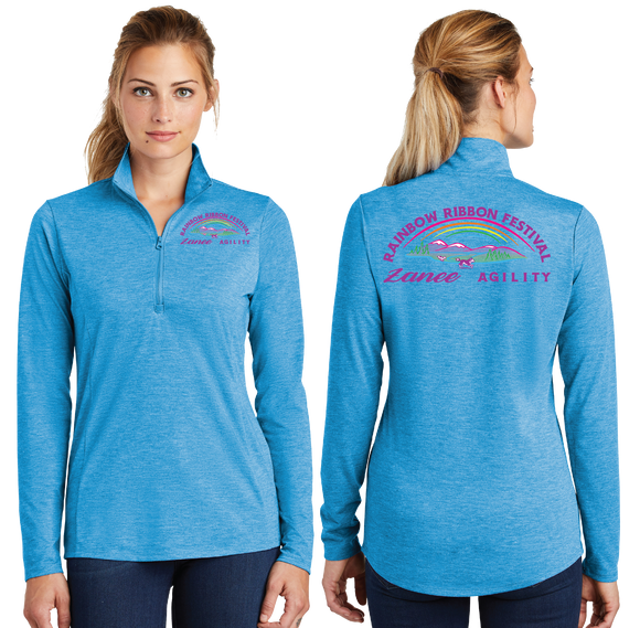 RIBB/TriBlend Wicking Lightweight Quarter Zip Pullover/LST407/