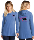 RIVAL/Sport Tek Women TriBlend Wicking Long Sleeve Hoodie/LST406/