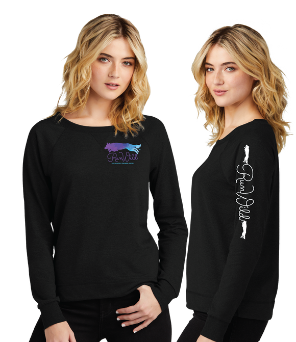 RWDS/Women Featherweight French Terry Long Sleeve Crewneck/DT672