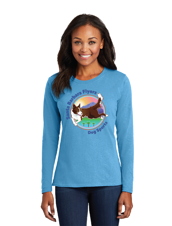 SBF/Women Long Sleeve Core Cotton Tee/LPC54LS/