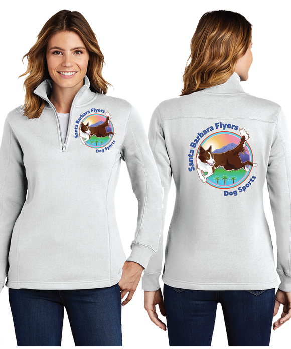 SBF/Ladies 9oz Quarter Zip Sweatshirt/LST253/