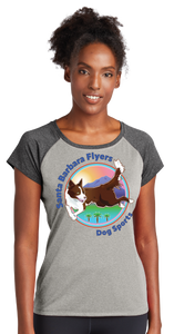 SBF/Ladies Heather On Heather Contender Scoop Neck Tee/LST362/