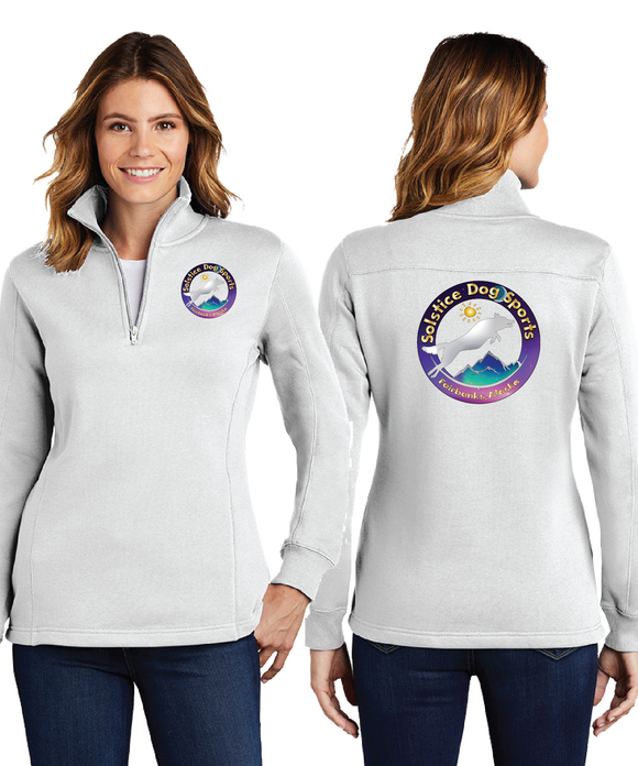 SDS/Ladies 9oz Quarter Zip Sweatshirt/LST253/