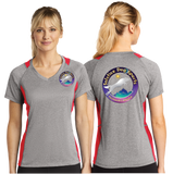 SDS/Sport Tek Ladies Heather Colorblock Contender VNeck Tee/LST361/