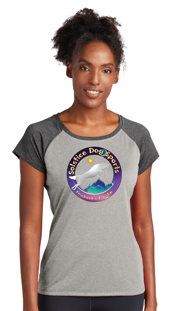 SDS/Ladies Heather On Heather Contender Scoop Neck Tee/LST362/