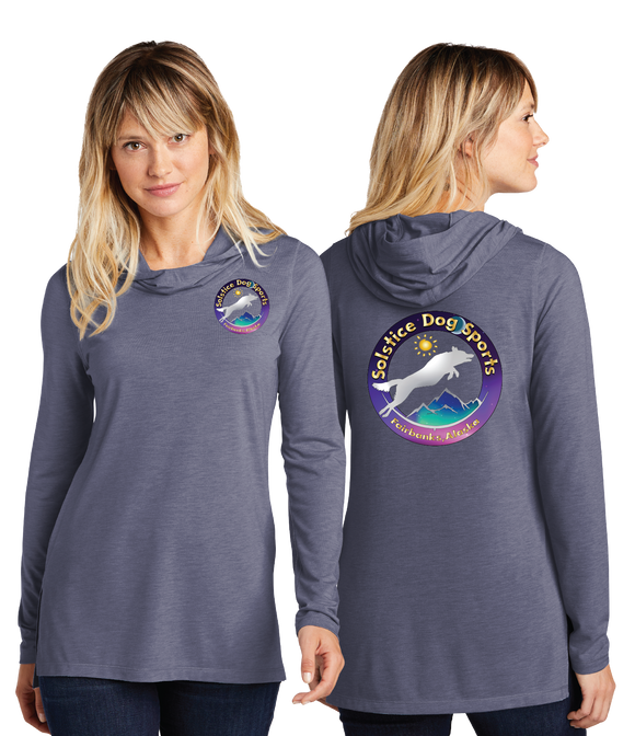 SDS/Sport Tek Women TriBlend Wicking Long Sleeve Hoodie/LST406/