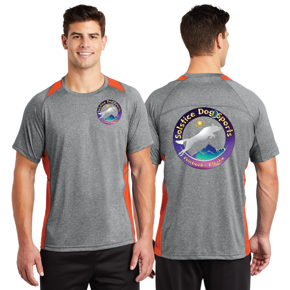 SDS/Sport Tek Heather Colorblock Contender Tee/ST361/