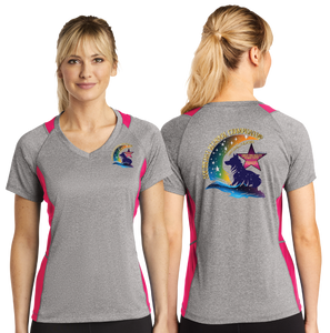 SEREG/Sport Tek Ladies Heather Colorblock Contender VNeck Tee/LST361/