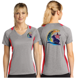 SEREG/Sport Tek Ladies Heather Colorblock Contender VNeck Tee/LST361/