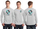 SHARK/Port and Co Long Sleeve Core Cotton Tee/PC54LS/