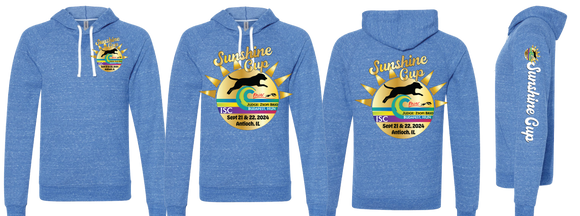 SUNCUP24/JERZEES Snow Heather French Terry Raglan Hooded Sweatshirt/90MR