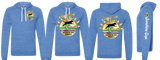 SUNCUP24/JERZEES Snow Heather French Terry Raglan Hooded Sweatshirt/90MR