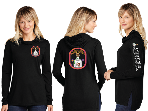 TEQ24/Sport Tek Women TriBlend Wicking Long Sleeve Hoodie/LST406