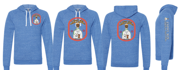 TEQ24/JERZEES Snow Heather French Terry Raglan Hooded Sweatshirt/90MR