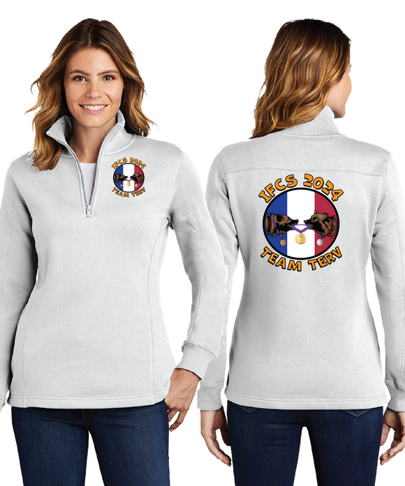 TERV24/Ladies 9oz Quarter Zip Sweatshirt/LST253/